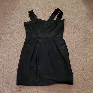 French Connection Black Silky Dress Sz 4 POCKETS!